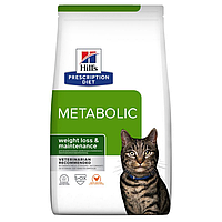 Лечебный сухой корм для котов Hill's Prescription Diet Feline Metabolic Weight Management 1,5 кг Акция