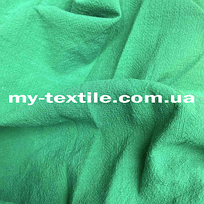 Коттон з імітацією льону Зелений
