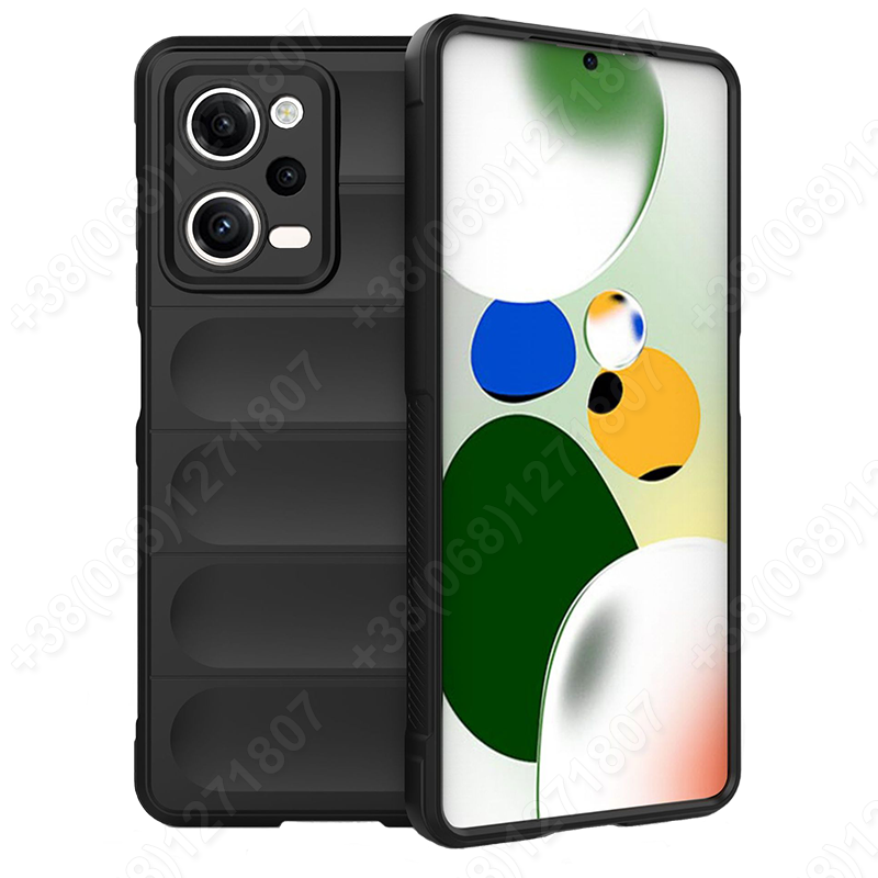 Захисний чохол Flexible Case для Xiaomi Poco X5 Pro 5G Чорний, силіконовий протиударний бампер