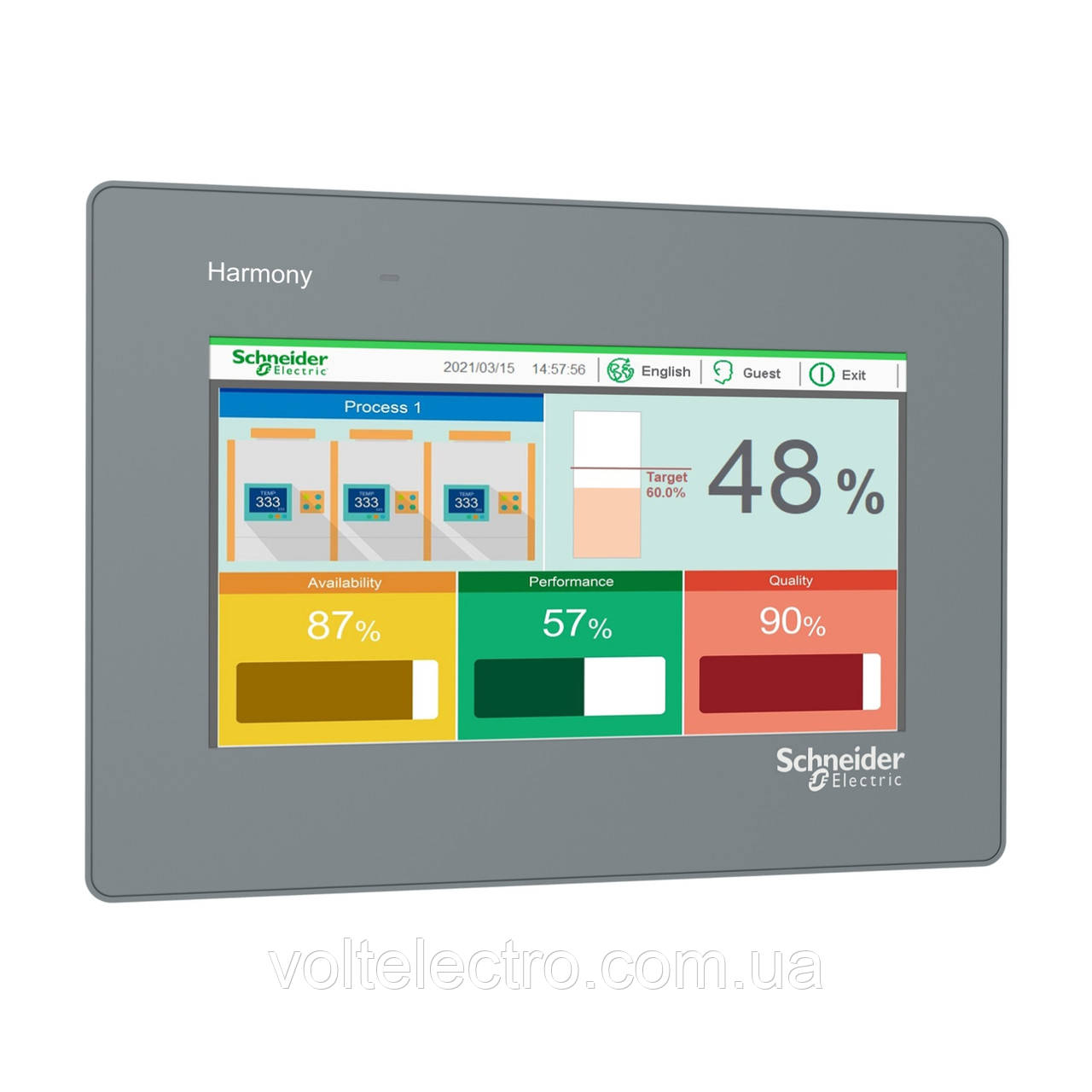 Бюджетні панелі оператора Easy Harmony ET6, =24В, Ethernet HMIET6400