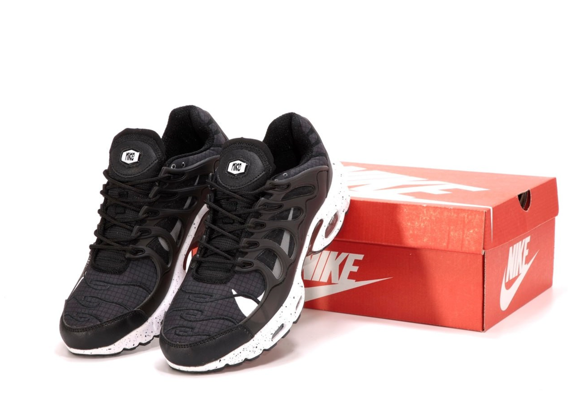 Чоловічі кросівки Nike Air Max TN Terrascape Plus Black White Взуття Найк Аir Макс ТН Плюс чорно-білі текстильні