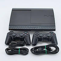 Sony Playstation 3 PS3 Super Slim 500ГБ 2 джойстика с играми и гарантией БУ