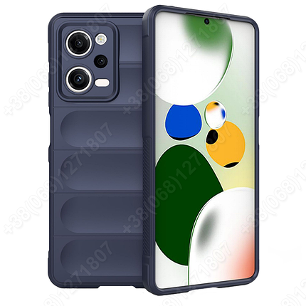 Захисний чохол Flexible Case для Xiaomi Poco X5 Pro 5G Синій, силіконовий протиударний бампер, фото 2