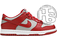 Мужские кроссовки Nike Dunk Low Retro Medium Gray Varsity Red CW1590-002