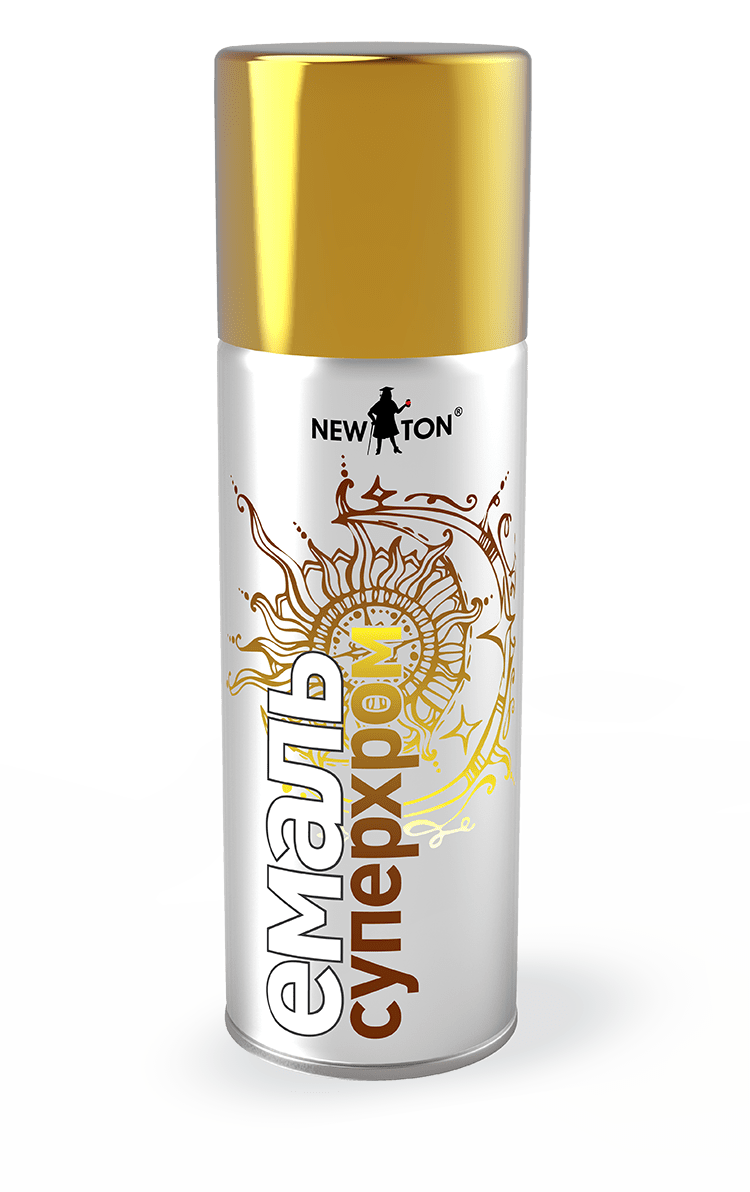 Фарба "Супер хром" NEW TON®, 400 мл Аерозоль Золото, фото 1