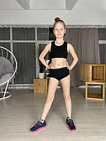 Дитячий комплект для спорту топ та труси для pole dance Адалін р. 26-44