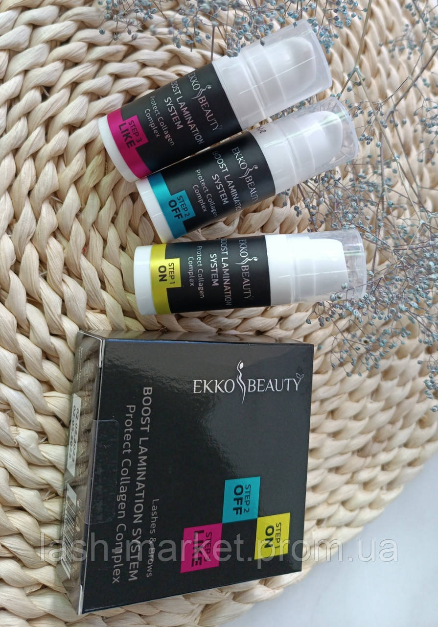 Набір для ламінування вій Boost Lamination System Ekko Beauty