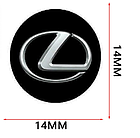 Наклейка на ключ Lexus 14 мм, фото 3