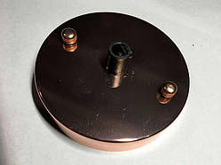 Настінно-стельова основа для світильника (круг 100 мм) колір Розжеве золото