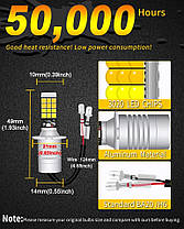 Світлодіодна лампа H3 LED 3030 24 SMD 12-24 В жовтий/білий, фото 2