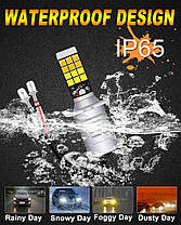 Світлодіодна лампа H3 LED 3030 24 SMD 12-24 В жовтий/білий, фото 3