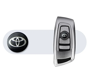 Наклейка на ключ Toyota 14 мм туота