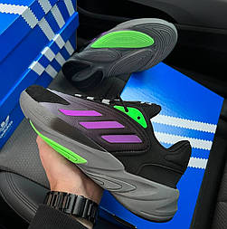 Чоловічі кросівки Adidas Ozelia осінь-весна демісезонні фіолетові. Живе фото