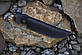 Мисливський ніж ручної роботи "Вовк в грабі" сталь 50х14мф травиння на клині, фото 2