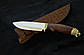 Ніж мисливський з стали 40х13 "Античний тигр" граб, фото 2