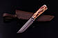 Ніж авторський "Удача" Дамасська сталь, підкова коні, фото 2
