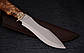 Ніж ручної роботи "Лоза у капі" сталь 50х14мф, фото 3