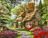 Картини за номерами 40×50 см Будиночок в лісі Kontur