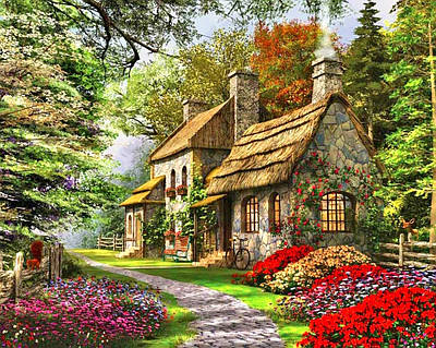 Картини за номерами 40×50 см Будиночок в лісі Kontur