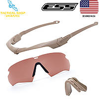 Баллистические очки ESS CROSSBOW SUPPRESSOR TERRAIN TAN W/COPPER ONE KIT