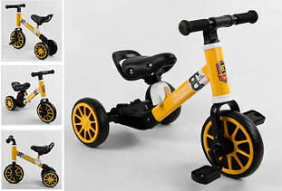 Біговел велосипед 2в1 трансформер триколісний 71616 Best Trike велобіг, колесо EVA, Жовтий