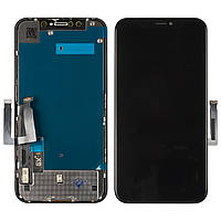Дисплей APPLE iPhone XR (IPS) (GX) с черным тачскрином