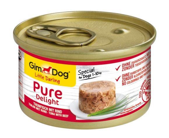 Вологий корм для собак з тунцем та яловичиною GimDog LD Pure Delight 85 г