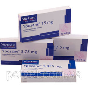 Ипозан 15 мг (Ypozane XL) для собак весом 30 - 60 кг., 7 таб. - фото 2 - id-p1789929264