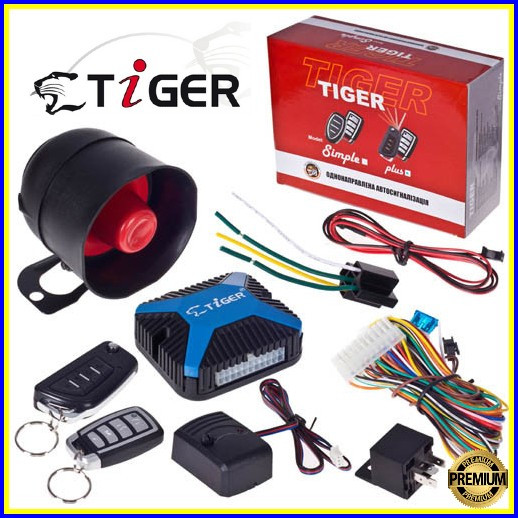 Tiger SIMPLE Автомобільна Силова Сигналізація Авто Автосигналізація, фото 1