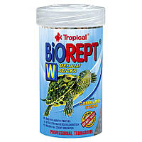 Сухий корм для водоплавних черепах Tropical в паличках «Biorept W» 100 мл