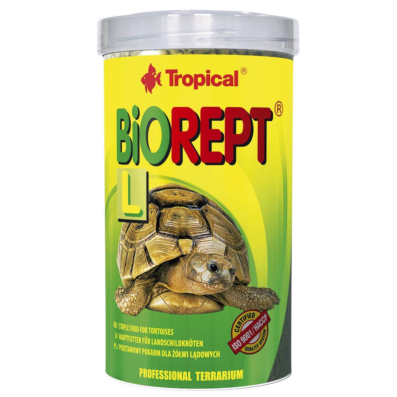 Сухой корм для сухопутных черепах Tropical в палочках «Biorept L» 500 мл - фото 1 - id-p1789924246
