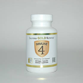 Підтримка імунної системи Immune 4 California Gold Nutrition 60 капсул