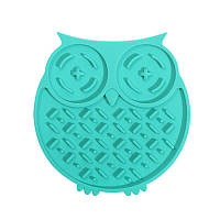 Килимок-годівниця для собак силіконова 200 мл WahoPet licky mat 15*16 см (зелений)