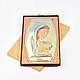 Срібна ікона Богородиця з немовлям із емаллю 20,5x34,5см, фото 3