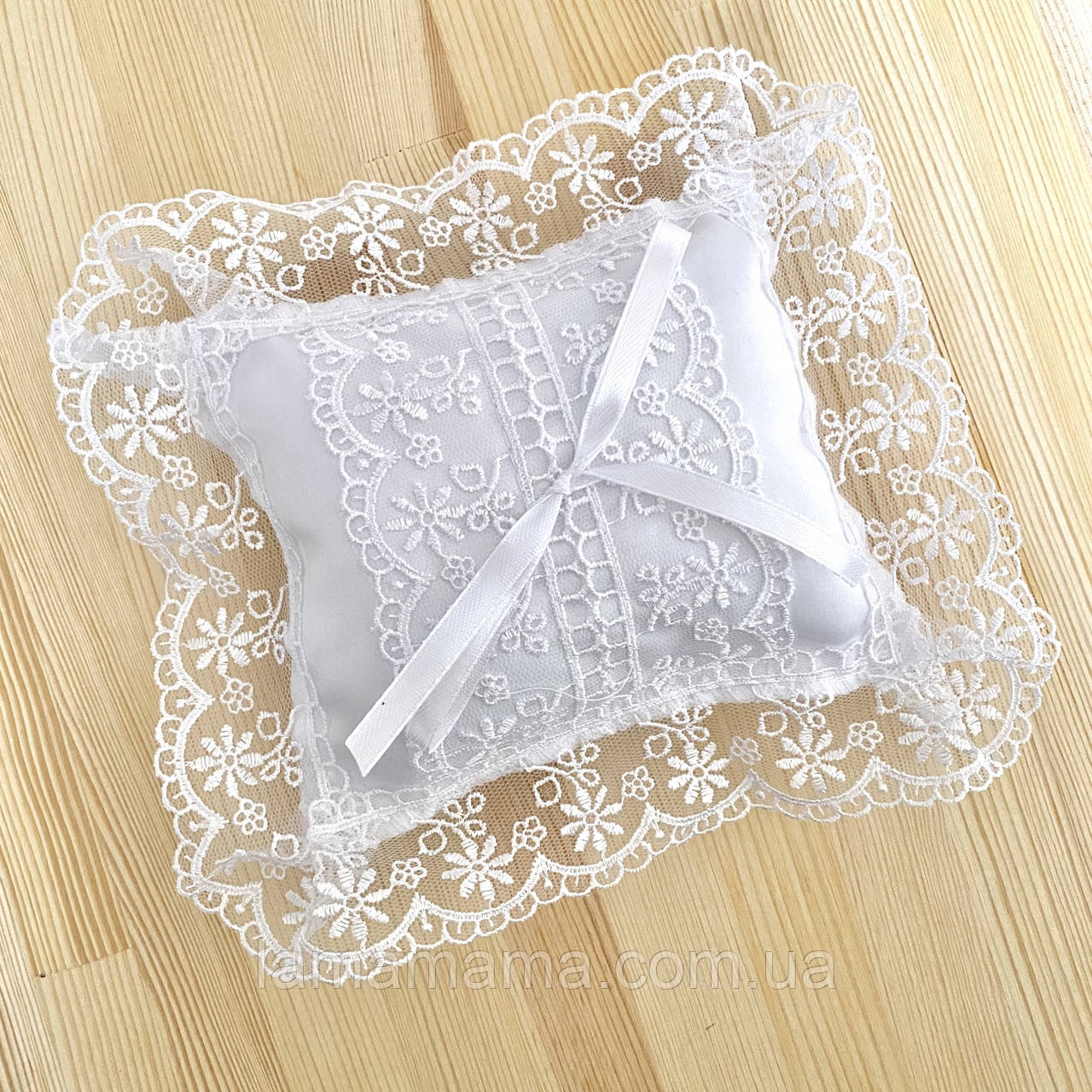 Подушечка для хрестика Чарівна світлинка білий BetiS, фото 1