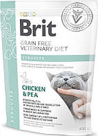 Сухой корм для кошек при заболеваниях мочевыводящих c курицей путей Brit GF Veterinary Diet Struvite 400 г