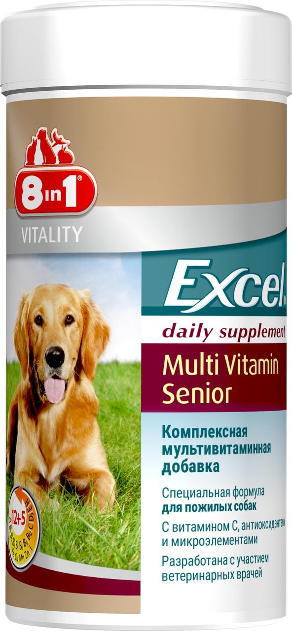 Вітаміни для літніх собак 8in1 Excel «Multi Vitamin Senior» 70 таблеток (мультивітамін)