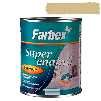 Емаль алкідна ПФ-115 П Farbex бежева 2.8 кг