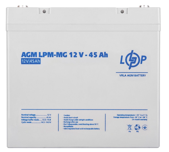Купить Аккумулятор Logic Power LPM-MG 12V-45 Ah | АКБ 45 Ah Logic Power ...