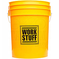 Ведро для мойки автомобиля Work Stuff Detailing Bucket, 20 л Желтое