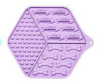 Коврик-кормушка для собак 200 мл WahoPet licky mat 18,5*15,5 см (фиолетовый)