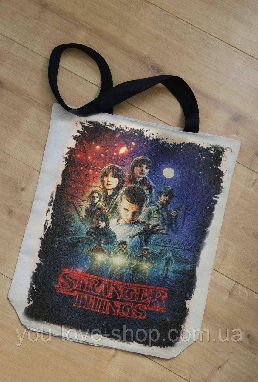 Тканинна Еко сумка Шопер шоппер Stranger Things #6, фото 1