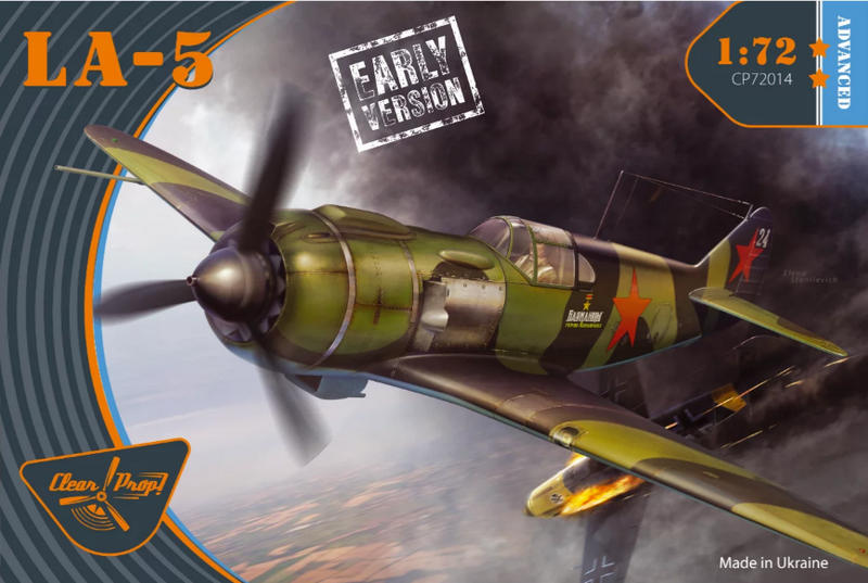 Пластикова модель 1/72 Clear Prop 72014 радянський винищувач ЛА-5 раня версія