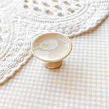 Мініатюра керамічна підставка для солодкого 1.5 см Бежева, фото 2