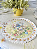 Серветка Великодня кругла оксамитова Limaso Ø25 см., фото 3
