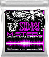 Струны для электрогитары Ernie Ball 2920 M-Steel Power Slinky Electric Guitar Strings 11/48