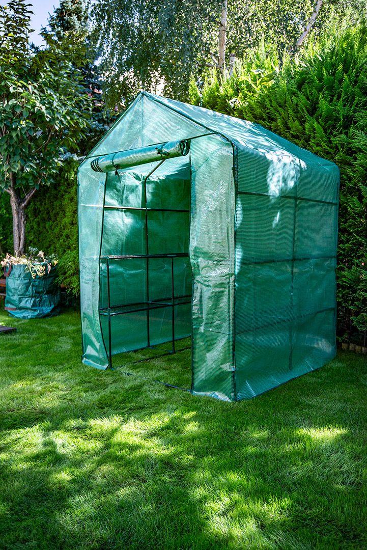 Парник 143 x 143 x 195 см, поліетиленова плівка, металева конструкція, фото 1