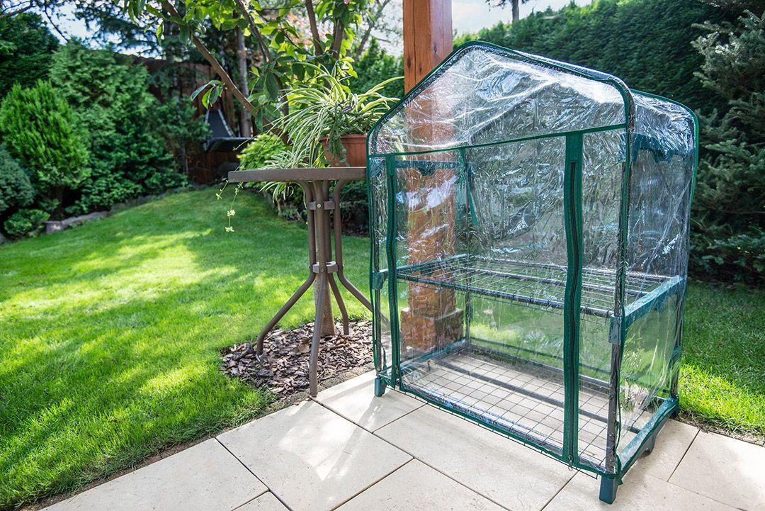 Парник 69 x 49 x 95 см, плівка ПВХ, металева конструкція, фото 1