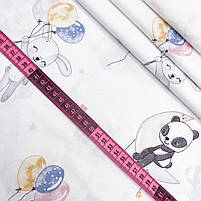 Польська бязь "Звірята з повітряними кульками на Місяці", фото 3