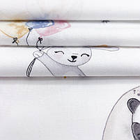 Польська бязь "Звірята з повітряними кульками на Місяці", фото 2